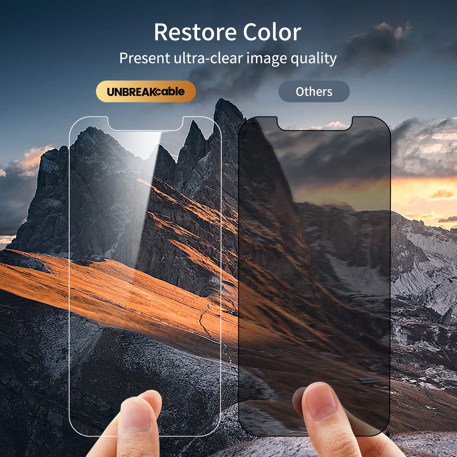 UNBREAKcable iPhone 12 Pro Max Privacy Shield 2-Pack - Small Enterprise