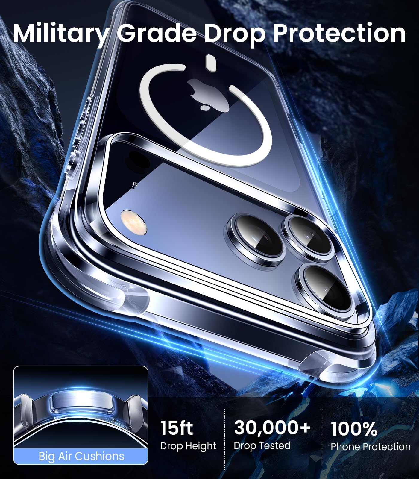 CrystalGuard i16: Clear, Tough, Anti-Yellowing Case