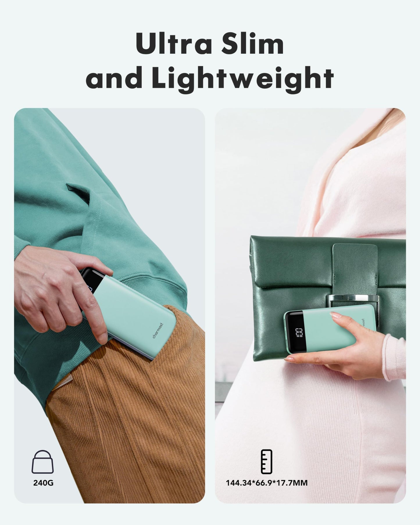 TravelMax 10K: Slim Power Bank w/ Built-in Cables - Small Enterprise