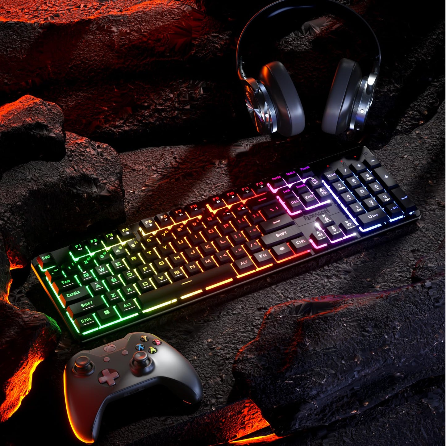 Redragon K521X: RGB Gamer's Mechanical-Feel Keyboard