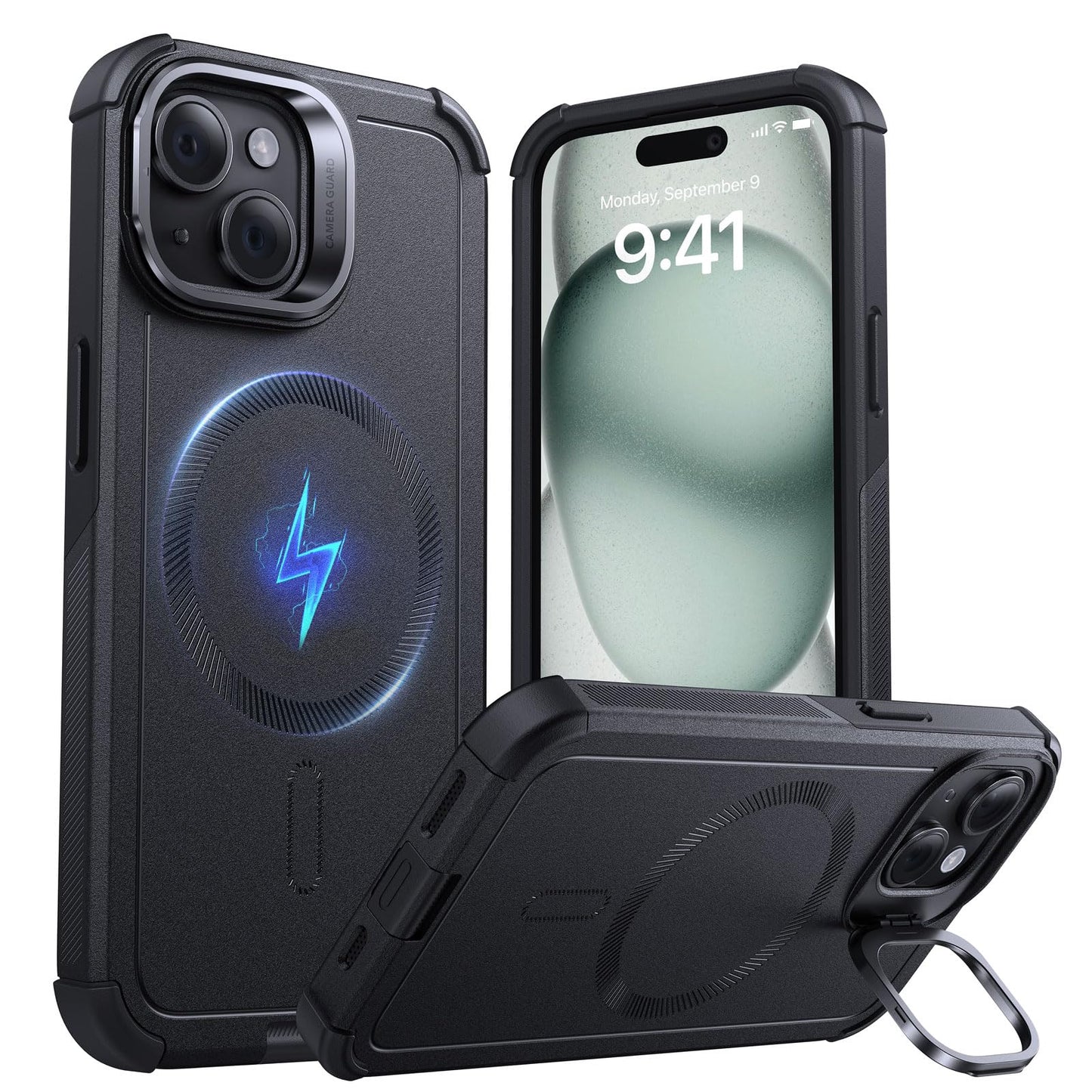 ESR Air Armor: Clear Black Military-Grade iPhone Case