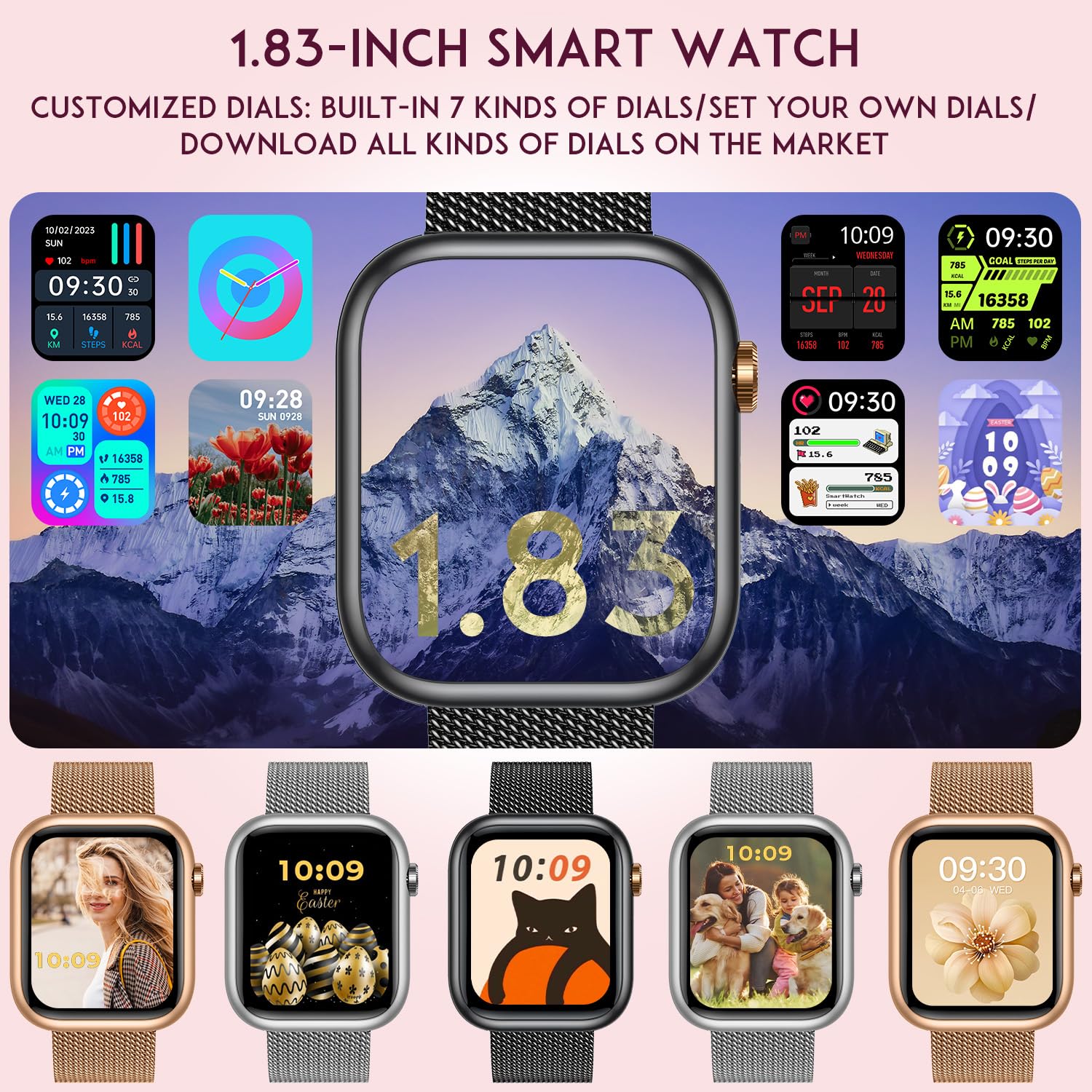 GoldFit Smartwatch: Women's Fitness Tracker & Caller - Small Enterprise
