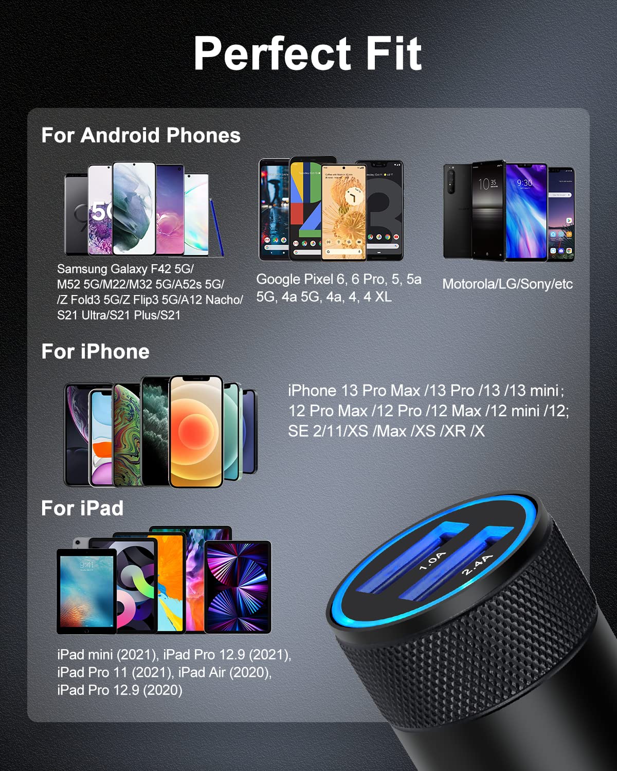 DualBoost Car Charger: Fast 3.4A 2-Pack USB Adapter