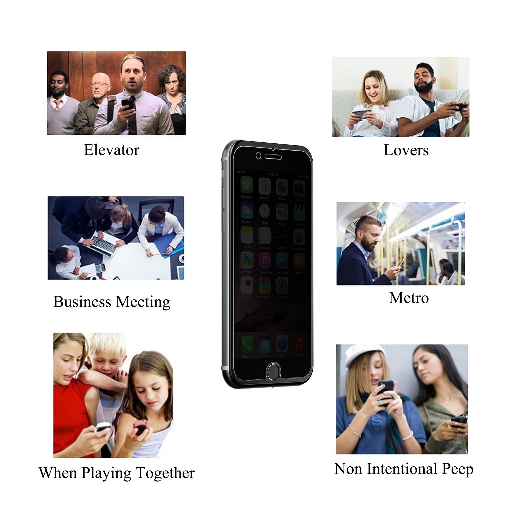 Ailun iPhone Privacy Glass 3-Pack - 6.1 Security - Small Enterprise