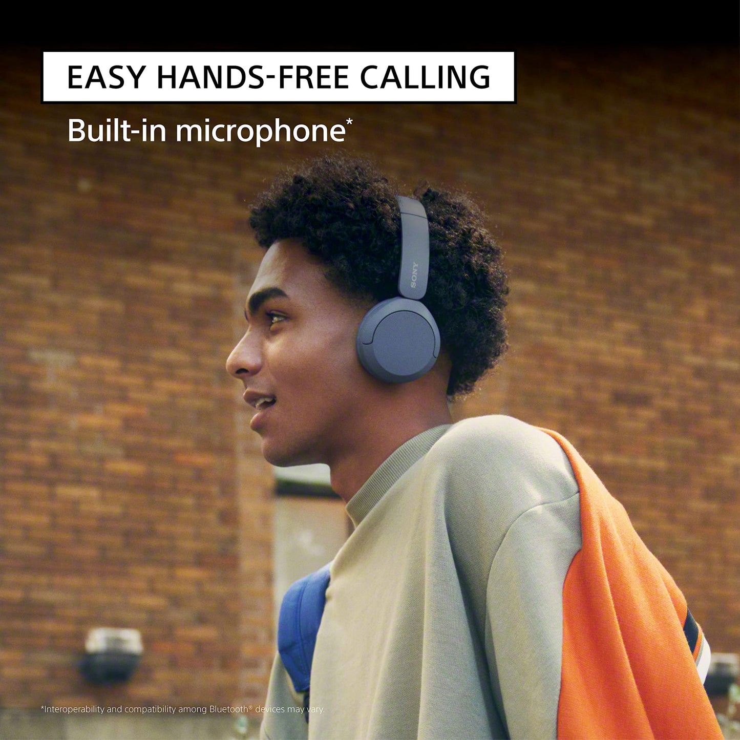 Sony WH-CH520: Blue Wireless On-Ear Headphones - Small Enterprise