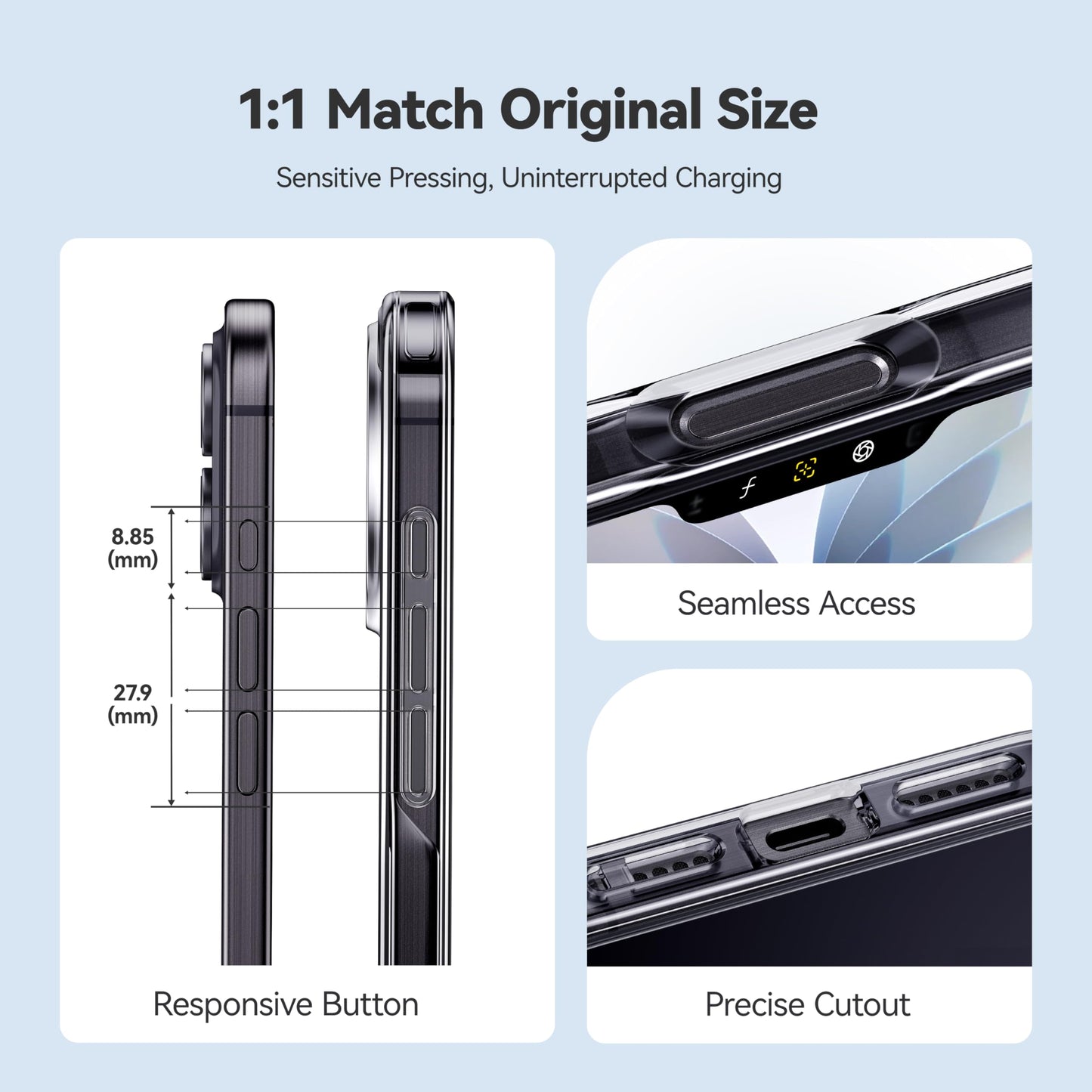 CrystalGuard i12 Pro Max Clear Case