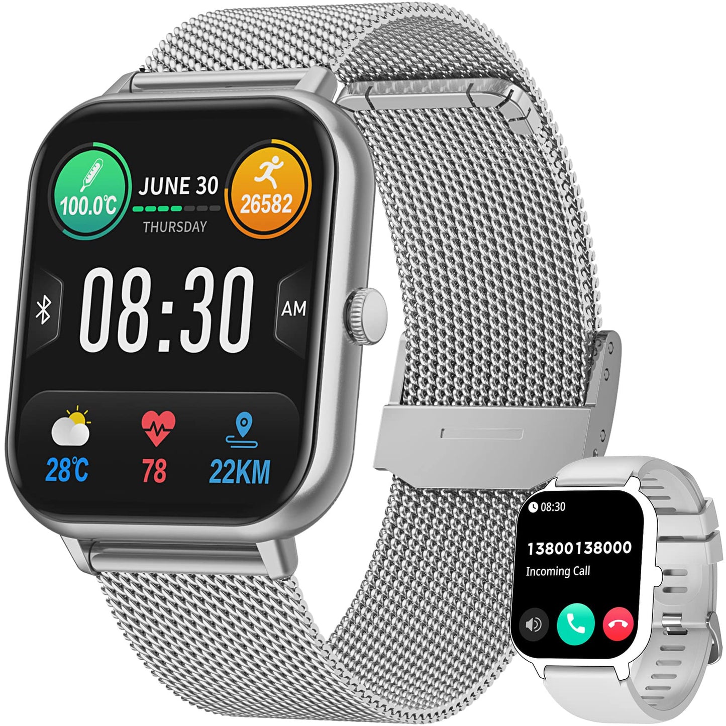 FitGoddess Smartwatch: Health & Fitness Tracker - Small Enterprise