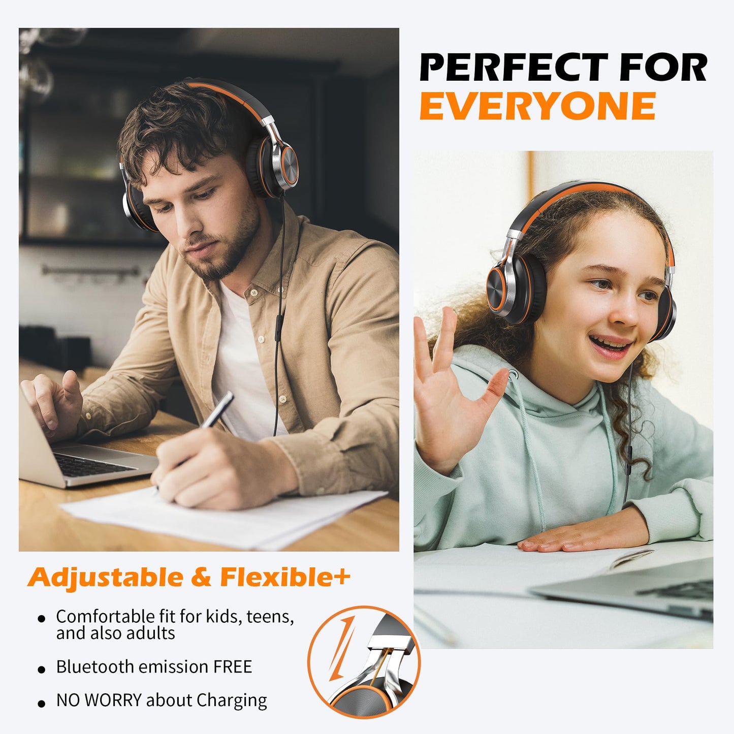 KidTunes Headset - Black Blue - Small Enterprise