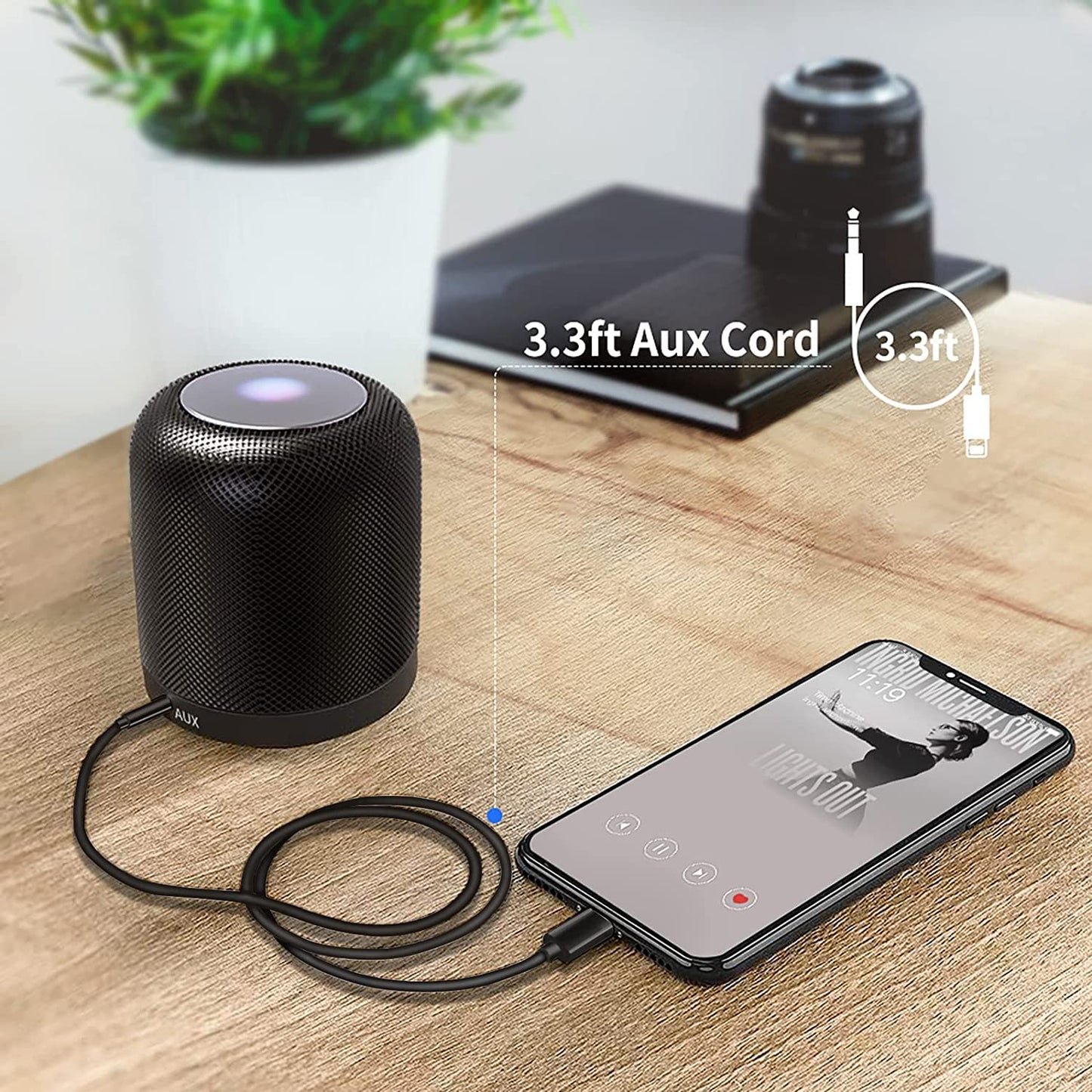 LightningLink: iPhone AUX Cable 3.3ft (White)