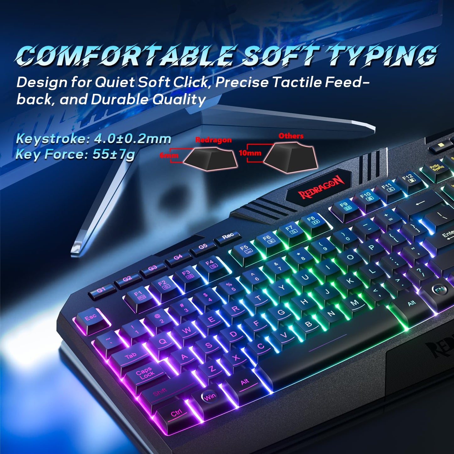 Redragon Elite RGB Combo: S101 Keyboard & M601 Mouse