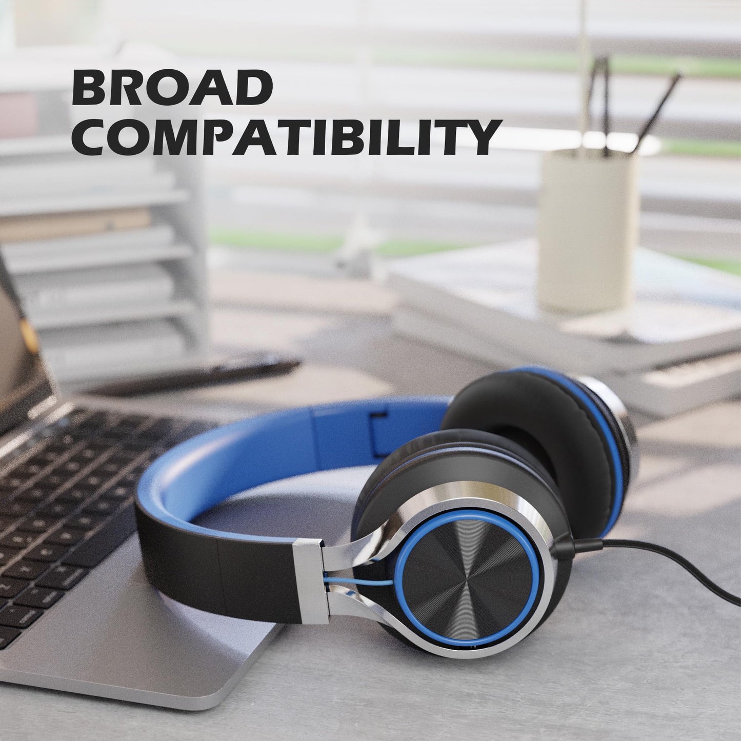KidTunes Headset - Black Blue - Small Enterprise