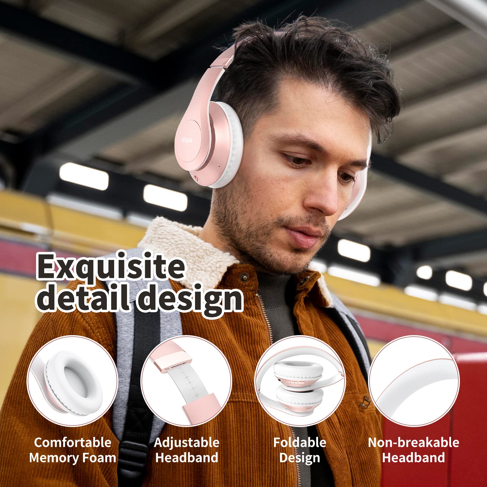 Uliptz HiFi Bluetooth Headphones - 65H Playtime - Small Enterprise
