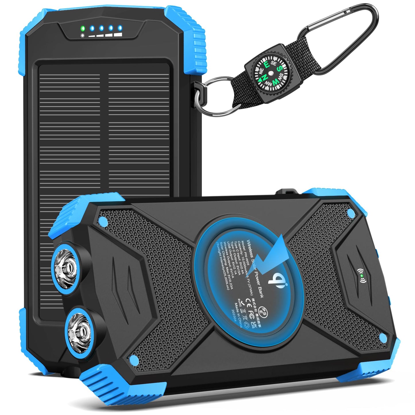 BLAVOR SolarPower 10K: Fast Portable Charger & Light - Small Enterprise