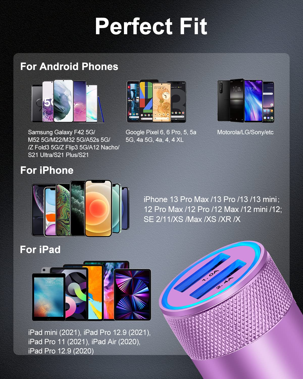 DualBoost Car Charger: Fast 3.4A 2-Pack USB Adapter