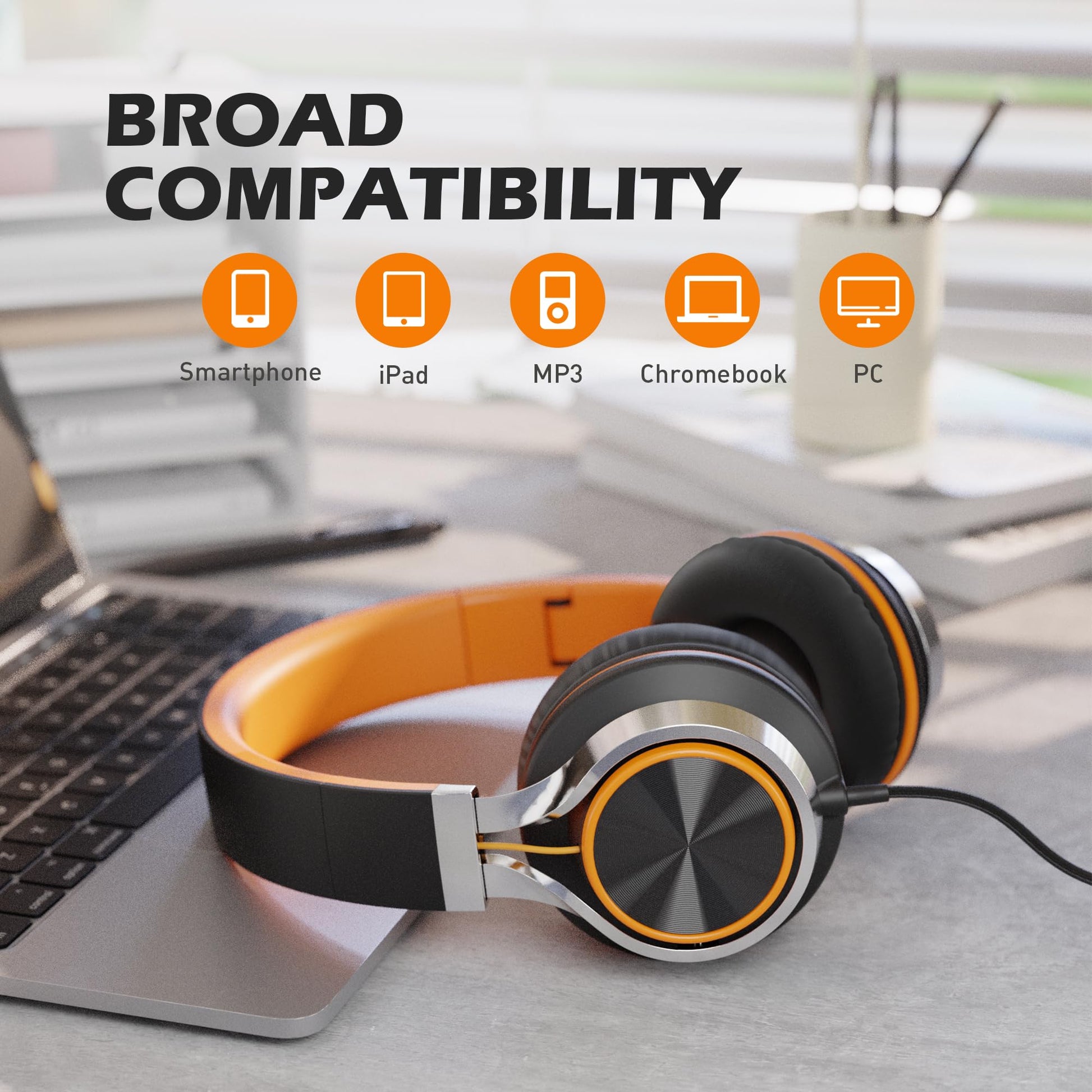 KidTunes Headset - Black Blue - Small Enterprise