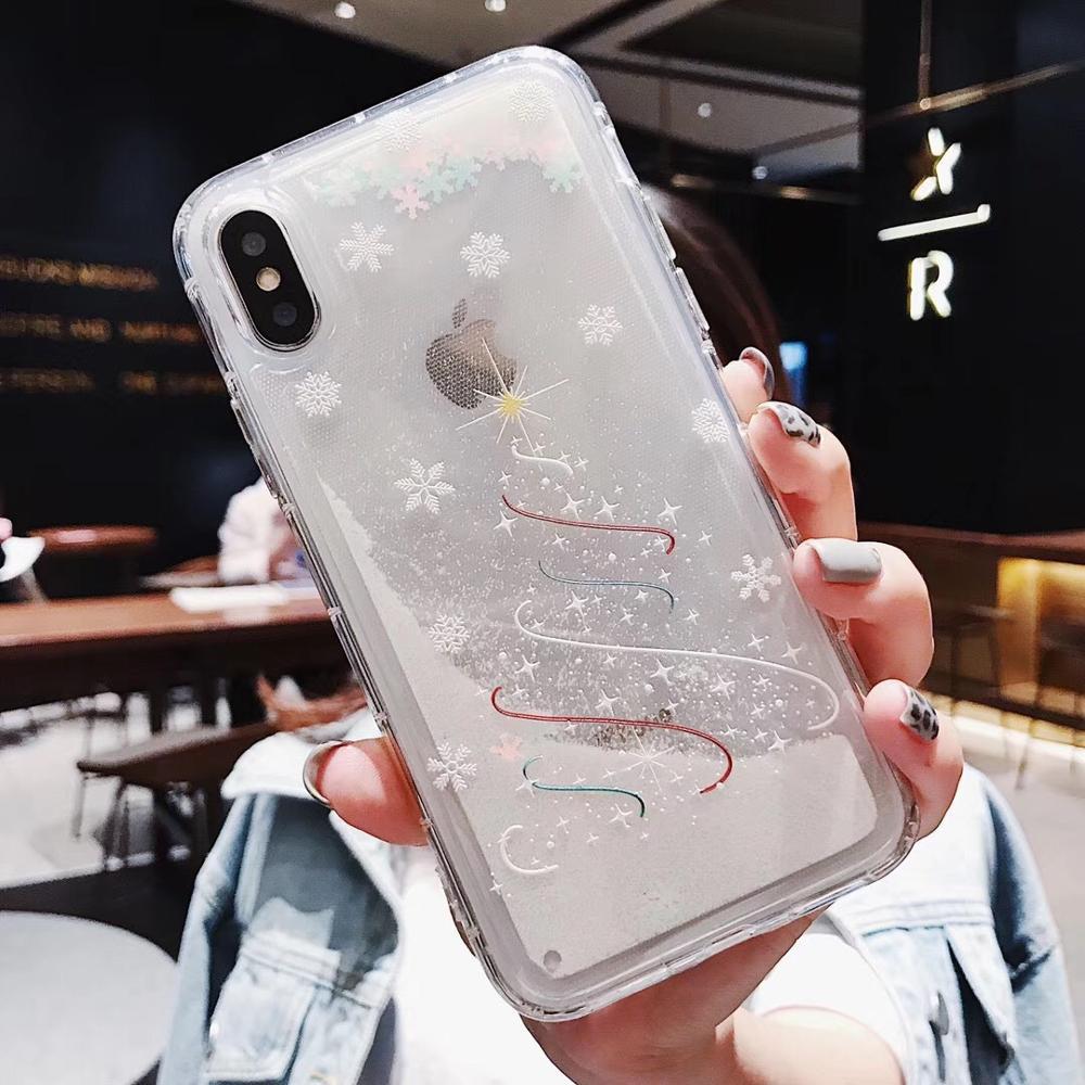 Compatible with Apple , Snowflakes Sands Mobile Shell Christmas - Small Enterprise