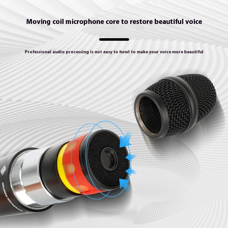 Wireless Microphone One-to-two FM Stage Performance Microphone