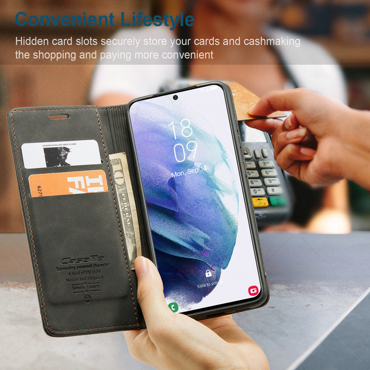 Flip Leather Case Anti-drop Magnetic Phone Case - Small Enterprise