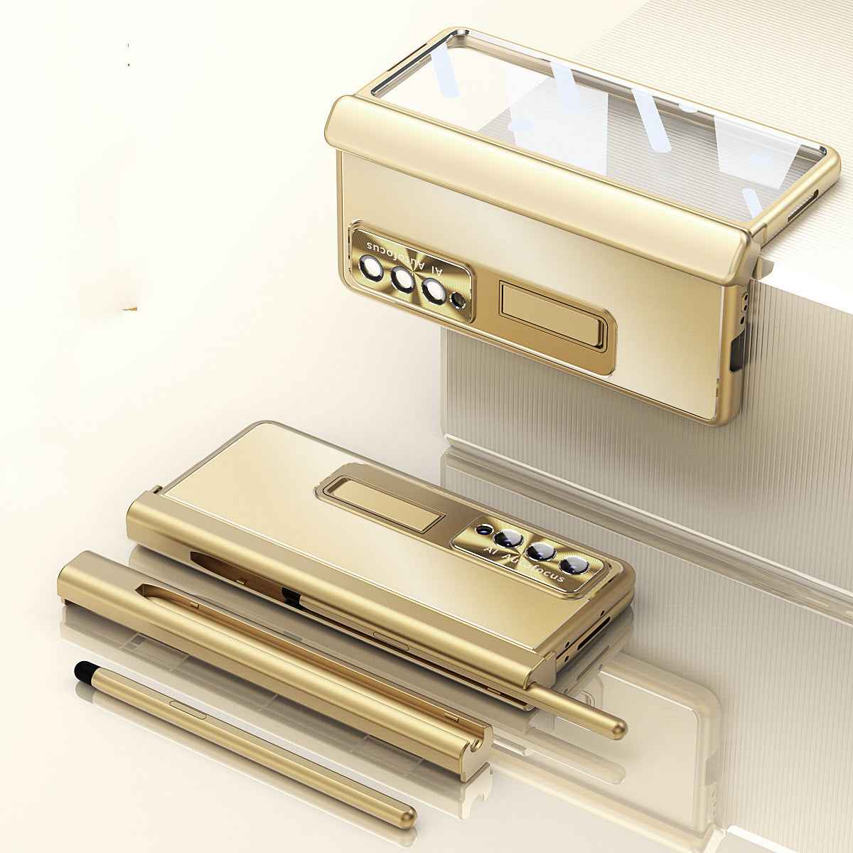 Aluminum Alloy Hinge Folding Mobile Phone Case
