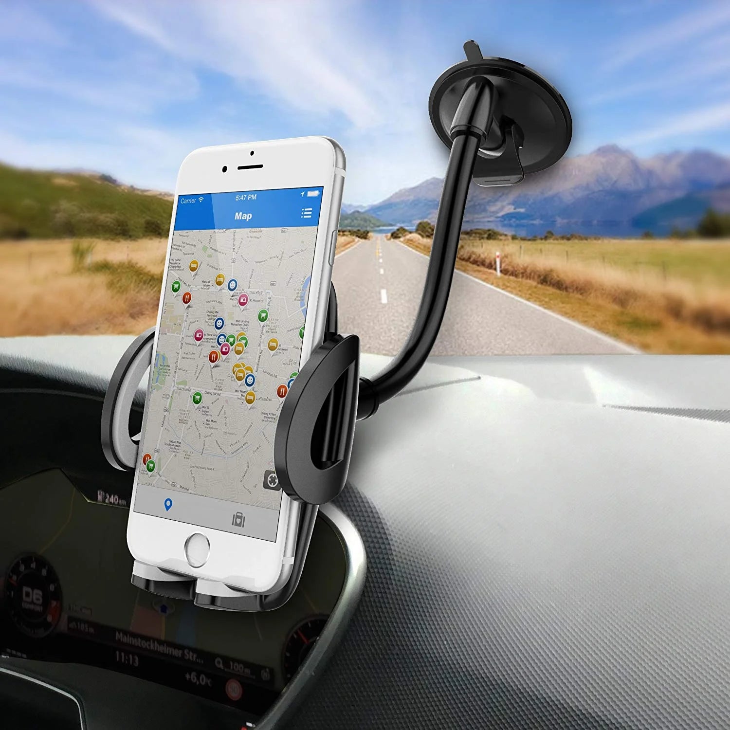 3-In-1 Universal Car Phone Mount, Phone Holder for Car, Cell Phone Car Mount Air Vent Holder