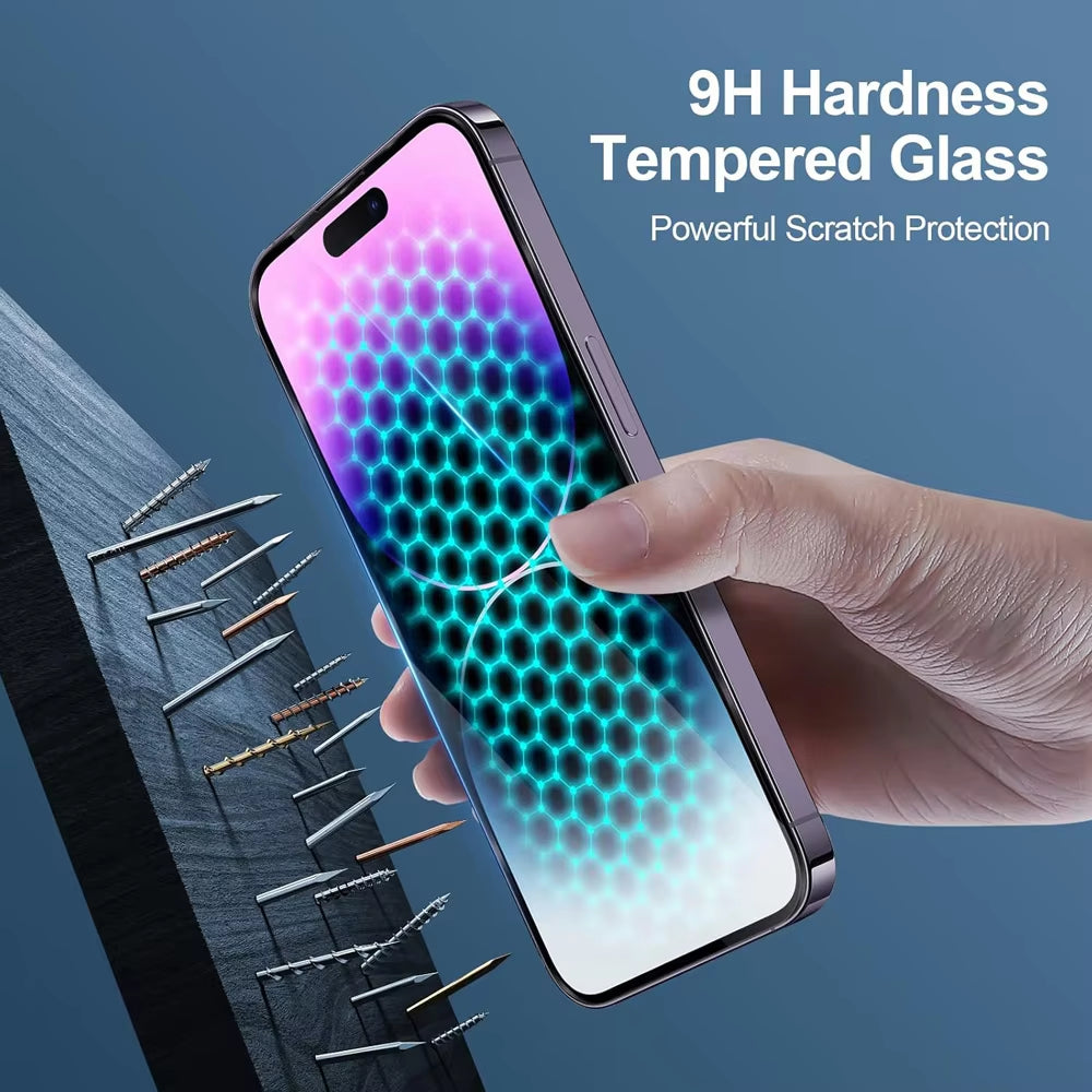 HD Screen Protection for Iphone 16 15 17 14 13 12 11 Pro Max Tempered Glass Iphone15 Pro Camera Lens Film Iphone16 plus 13 Mini