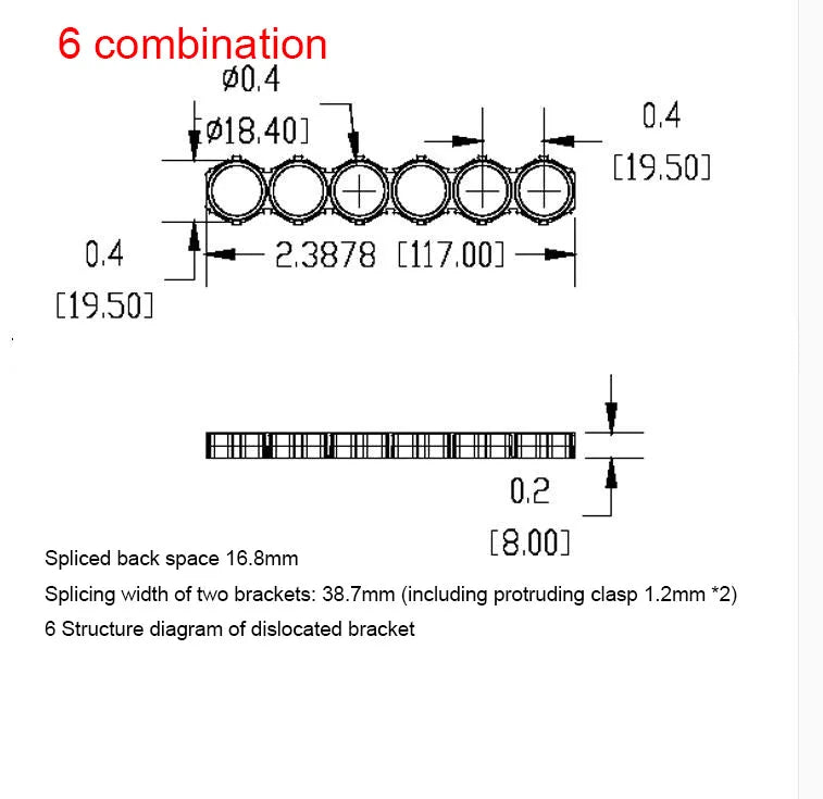 10pcs 18650 Ion Lithium Battery Packs DIY Misalignment Fixed Bracket Assembly Holder Cylindrical Battery Cells Splicable Support