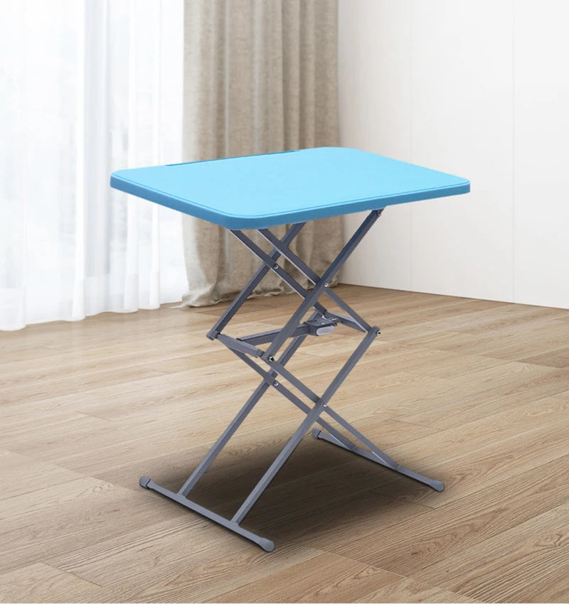 Portable Standing Desk Stand Up Desk Riser, 40cm-70cm Height Adjustable Home Office Folding Desk for Laptop Outdoor Escritorio