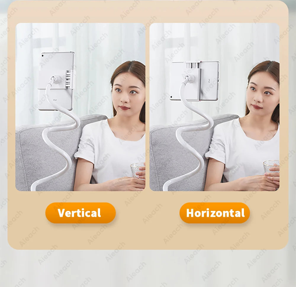 Tablet Bracket for Bed Desk Gooseneck Tablet Stand Flexible Long Arm Clamp 11 inch Tablet Holder For Smartphone Redmi Lenovo Pad