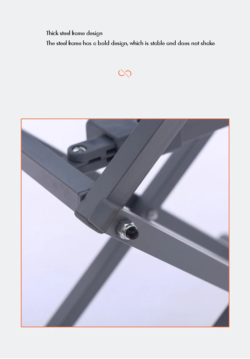 Portable Standing Desk Stand Up Desk Riser, 40cm-70cm Height Adjustable Home Office Folding Desk for Laptop Outdoor Escritorio