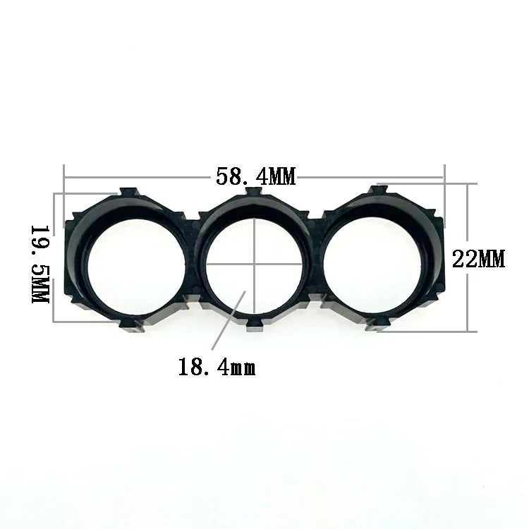 10pcs 18650 Ion Lithium Battery Packs DIY Misalignment Fixed Bracket Assembly Holder Cylindrical Battery Cells Splicable Support