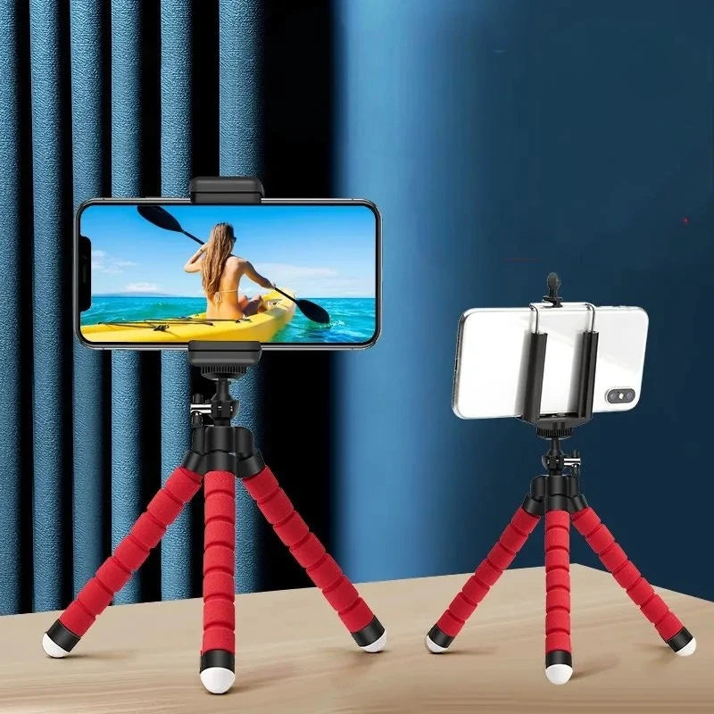 Tripods Tripod For Phone Mobile Camera Holder Clip Smartphone Monopod Tripe Stand Octopus Mini Tripod  For Phone