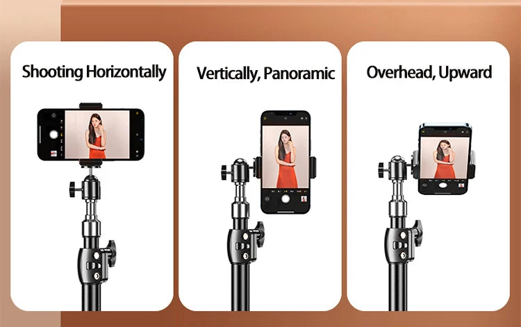 Portable Retractable Tripod Phone Stand With Adjustable Wireless Selfie Stick Foldable Phone Stand For IPhone, Xiaomi, Huawei