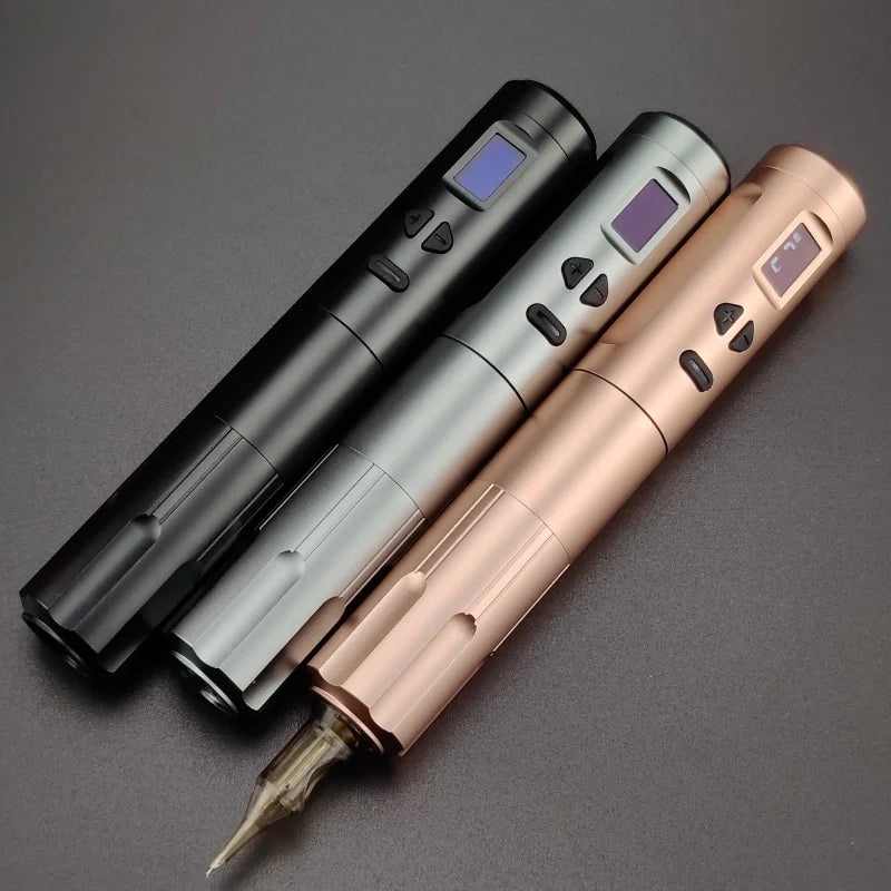 K6003 Wireless Pen Tattoo Machine with 2 Battery Packs for Eyebrow Permanent Makeup