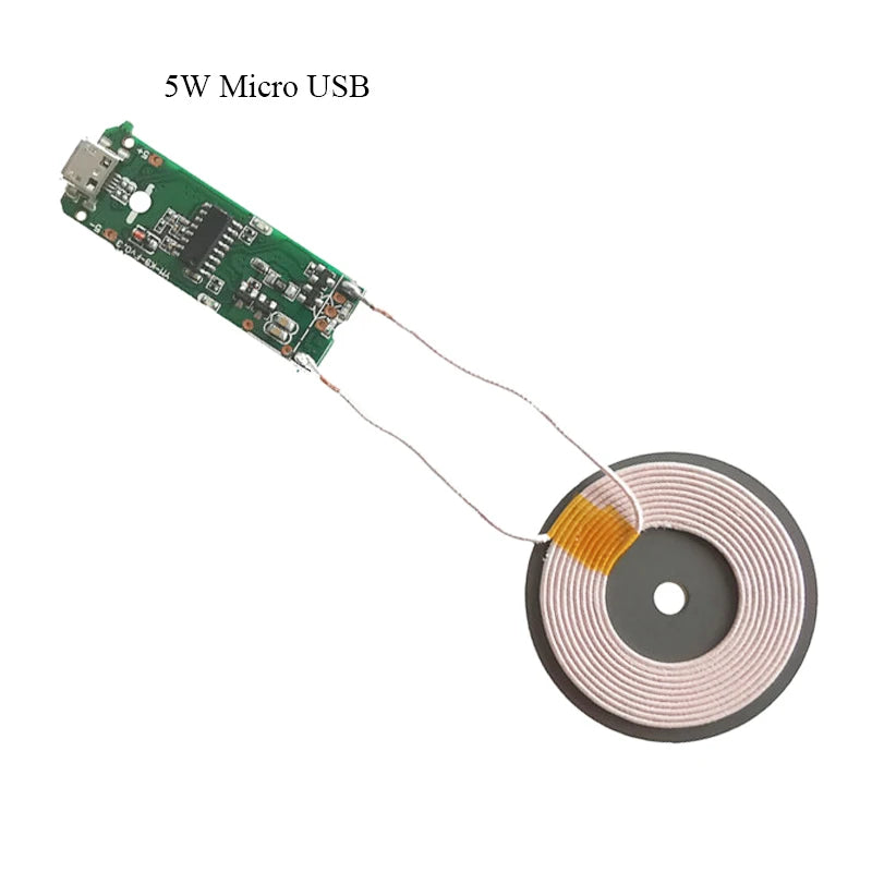 10W 15W 20W High Power Wireless Charger Transmitter Module Type C Micro USB + Coil QC/PD/QI Standard Fast Charging Circuit Board