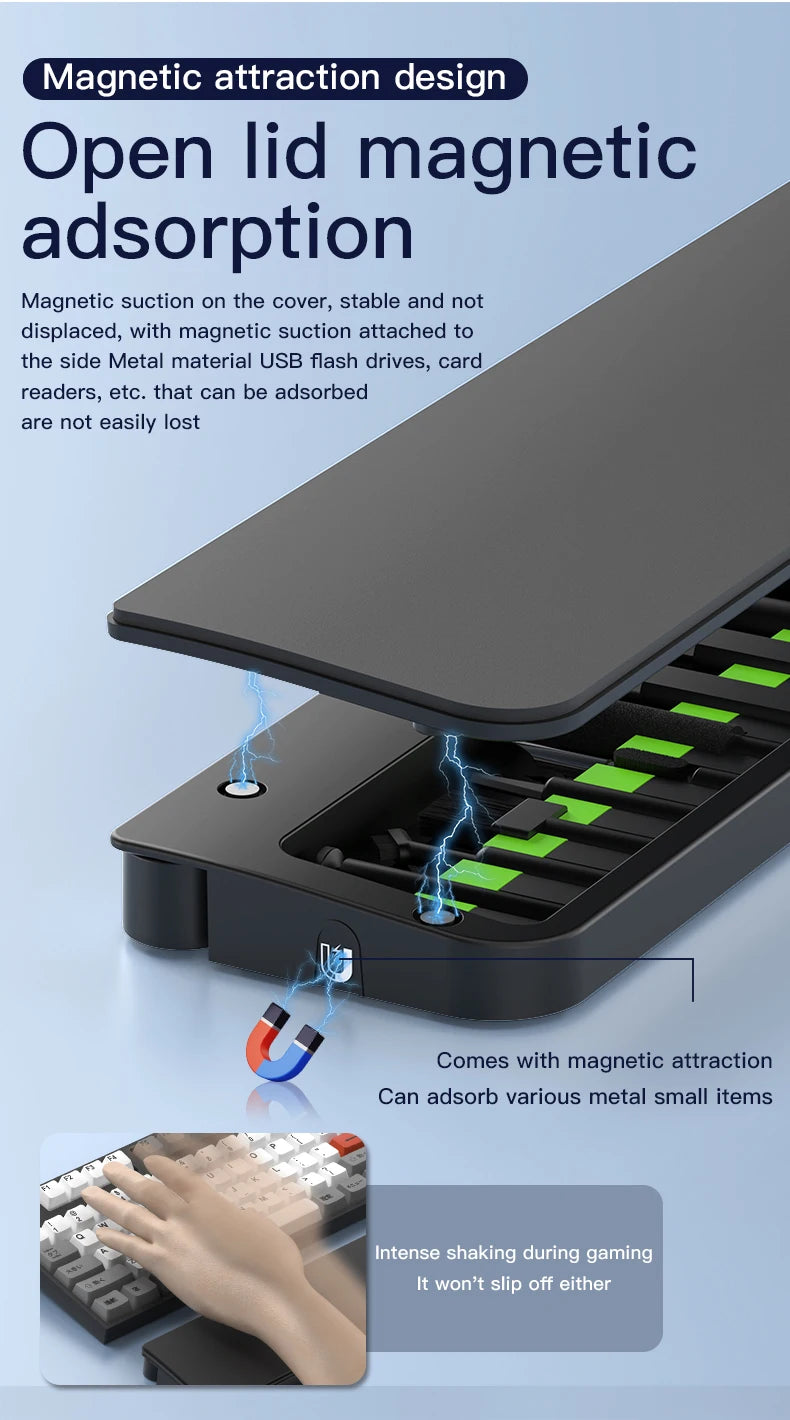 22 in1 Digital Cleaning Kit Phone Camera Laptop keyboard Cleaning Headset brush key Screen cleaner Dust Collector Christmas gift