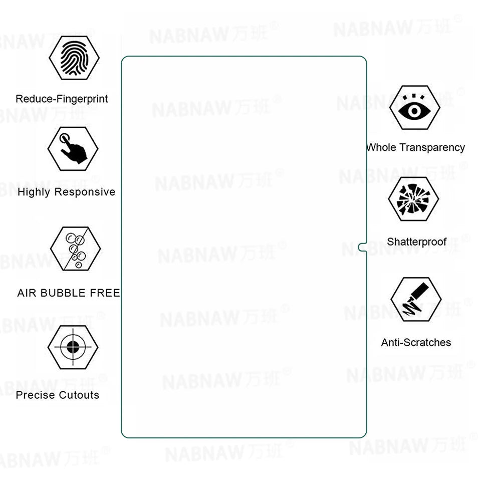 2 Pieces HD Scratch Proof Screen Protector Tempered Glass For Samsung Galaxy Tab S9 FE 10.9-inch SM-X510 X516B Protective Film