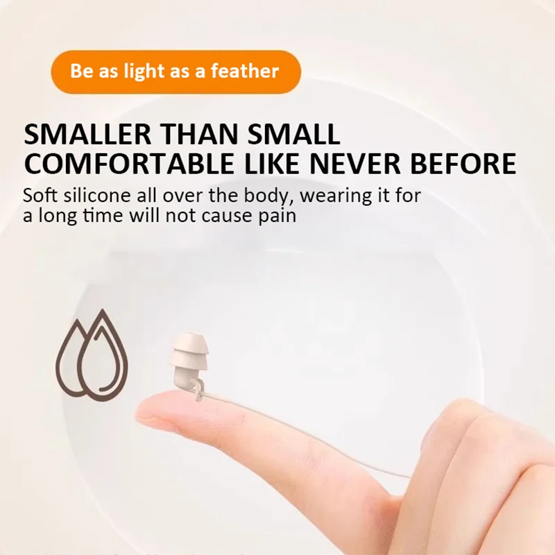 Wired Sleep Earphones 3.5mm-Pin In Ear Soft Headsets Noise Cancelling Wired Headphone with Mic Bass HiFi Stereo Silicone Earbuds