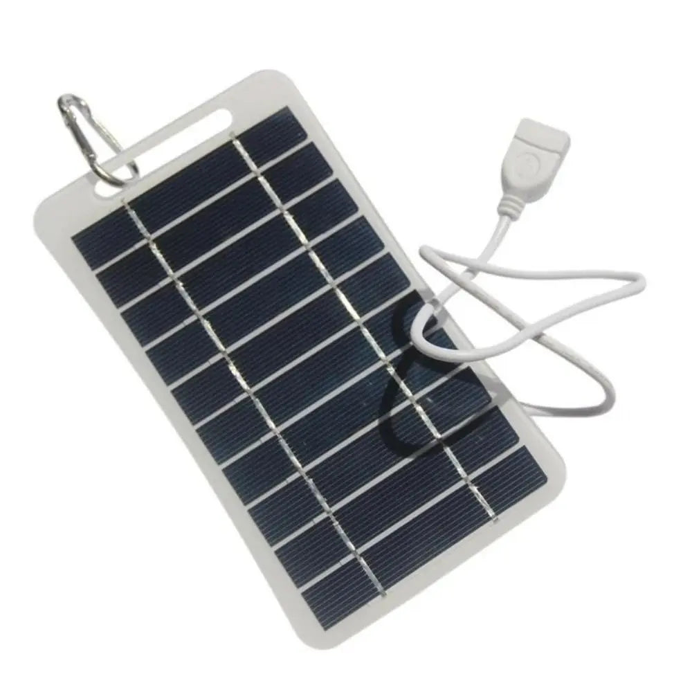 5V 2W USB Solar Charger Panel with USB Output Versatile Power Source Portable Solar System Multipurpose Durable