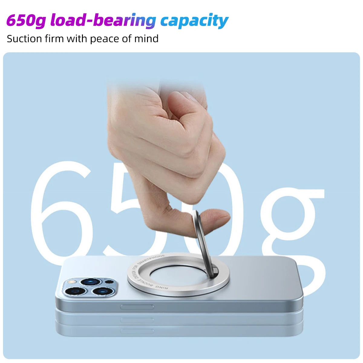 Magnetic Phone Holder Stand Magnet Finger Ring Socket for Magsafe Wireless Charging for IPhone14 13 12 Pro/Max Cellphone Bracket