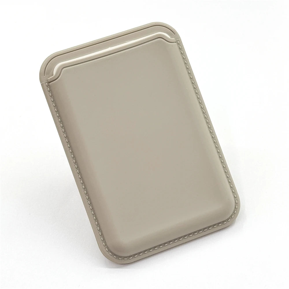 MagSafe Magnetic Luxury Leather Card Holder - Smallenterprised
