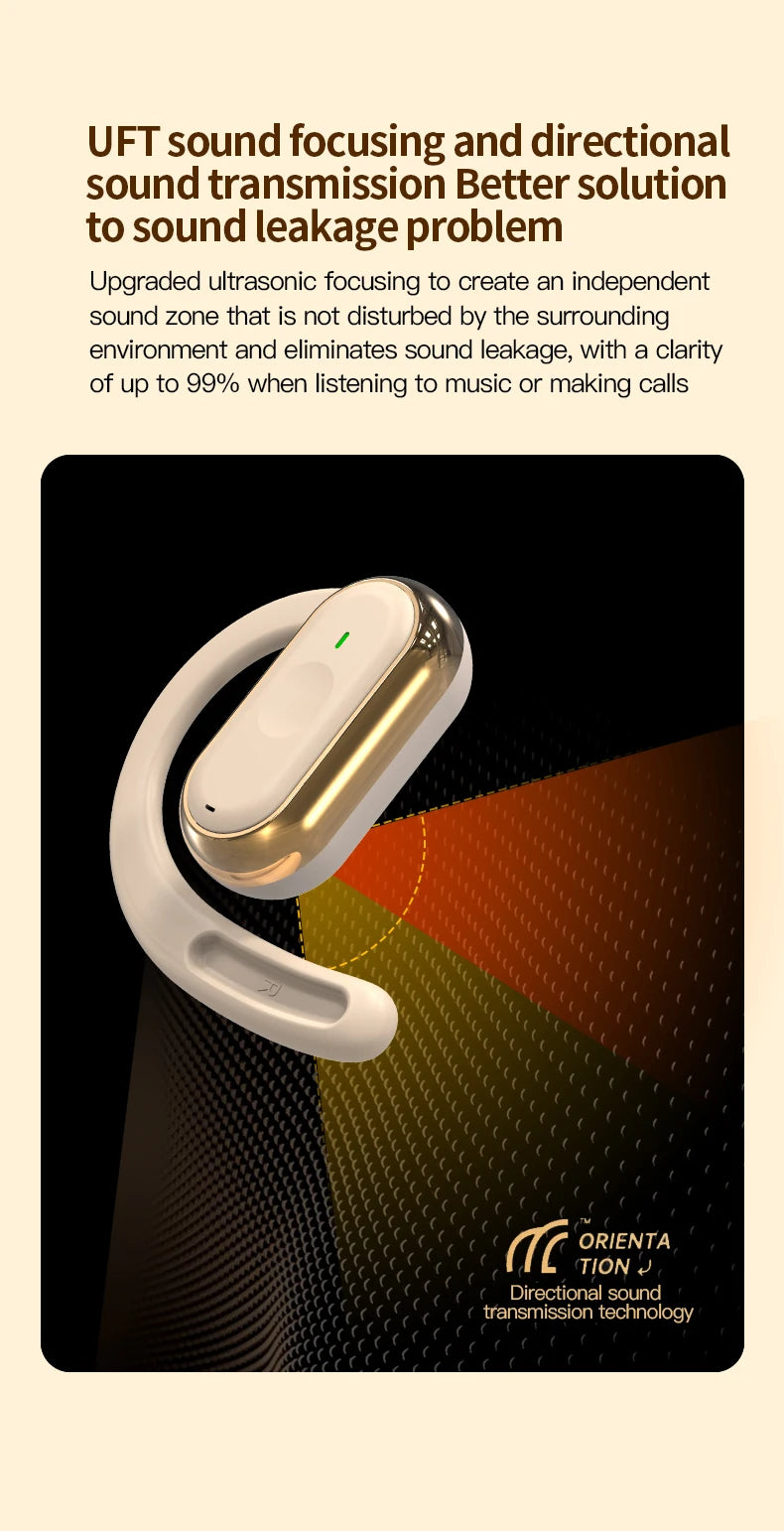 Bluetooth 5.4 Earphones Wireless Headphone Smart Adjustable Touch Sports Waterproof Earbuds Stereo Music Headset For Xiaomi