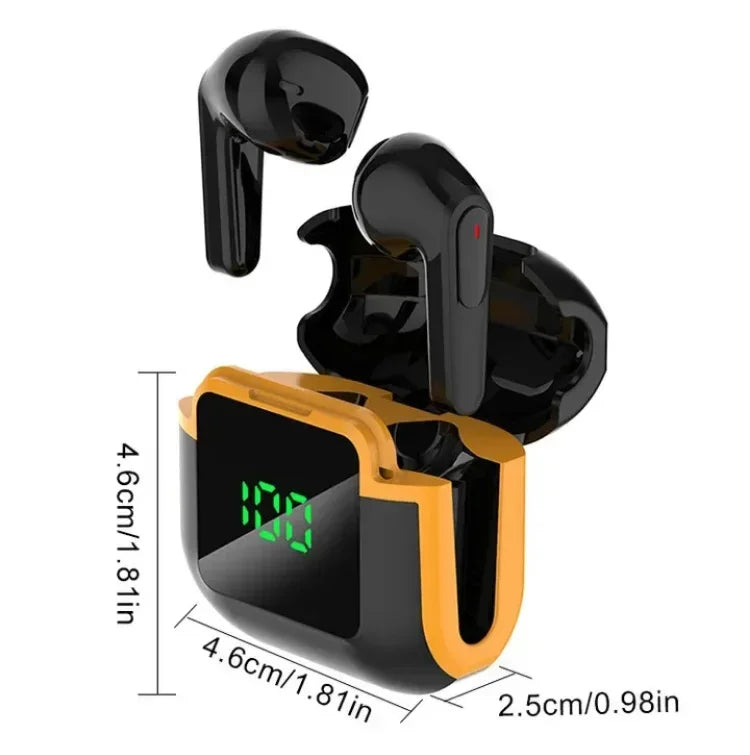 Bluetooth 5.3 Headphones TWS Wireless Earphones with LED Display Stereo Headset Touch Control Earbuds Noise Reduction