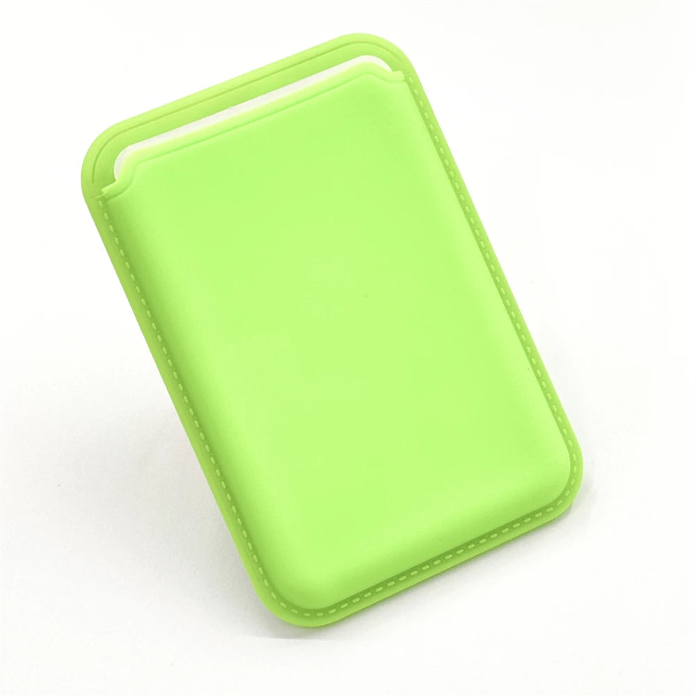 MagSafe Magnetic Luxury Leather Card Holder - Smallenterprised