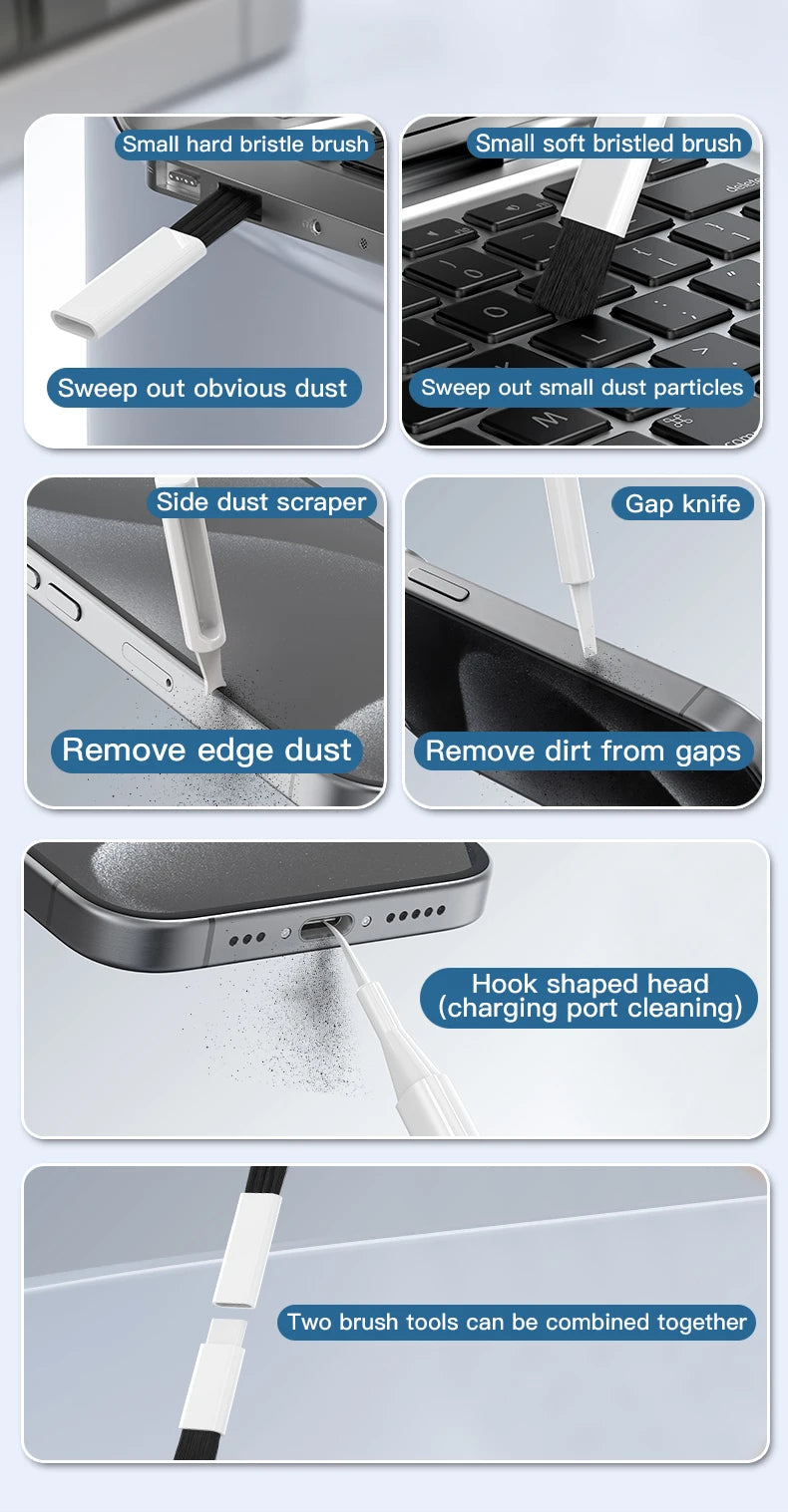 22-in-1 Multi-Function Cleaning Kit  for iPhone AirPods iPad Digital  Camera  PC Keyboard Phone Screen Headphones Cleaning Tools