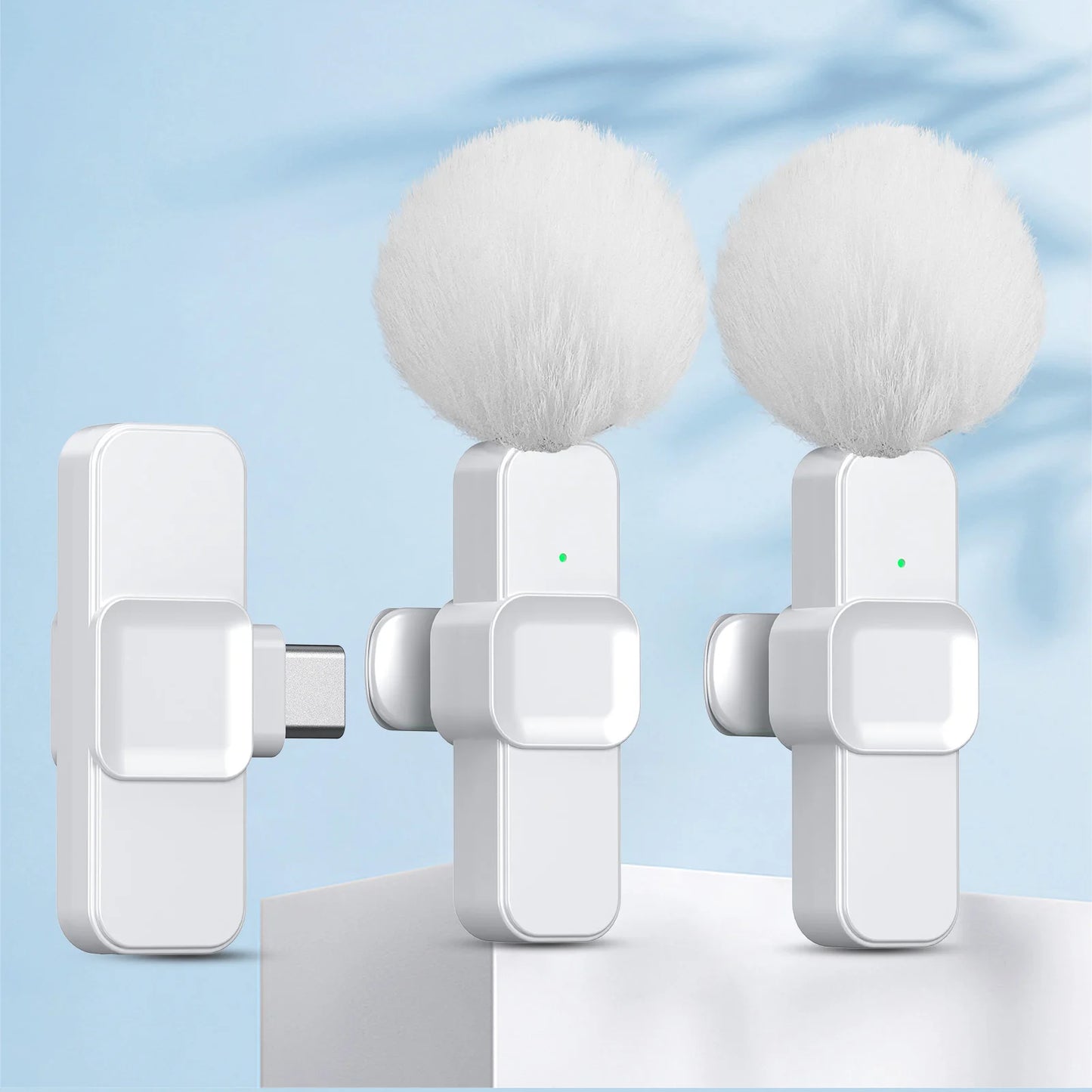 New Wireless Lavalier Microphone Portable Audio Video Recording Mini Microphone for iPhone Android PC Camera Live Gaming Phone