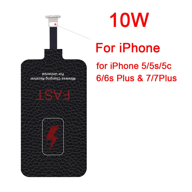 10W 5V/2A Wireless Charger Receiver Phone Charger Coil USB-C For iPhone 4 5 5s 6 6s 7 7 Plus Xiaomi Type-C Fast Receptor