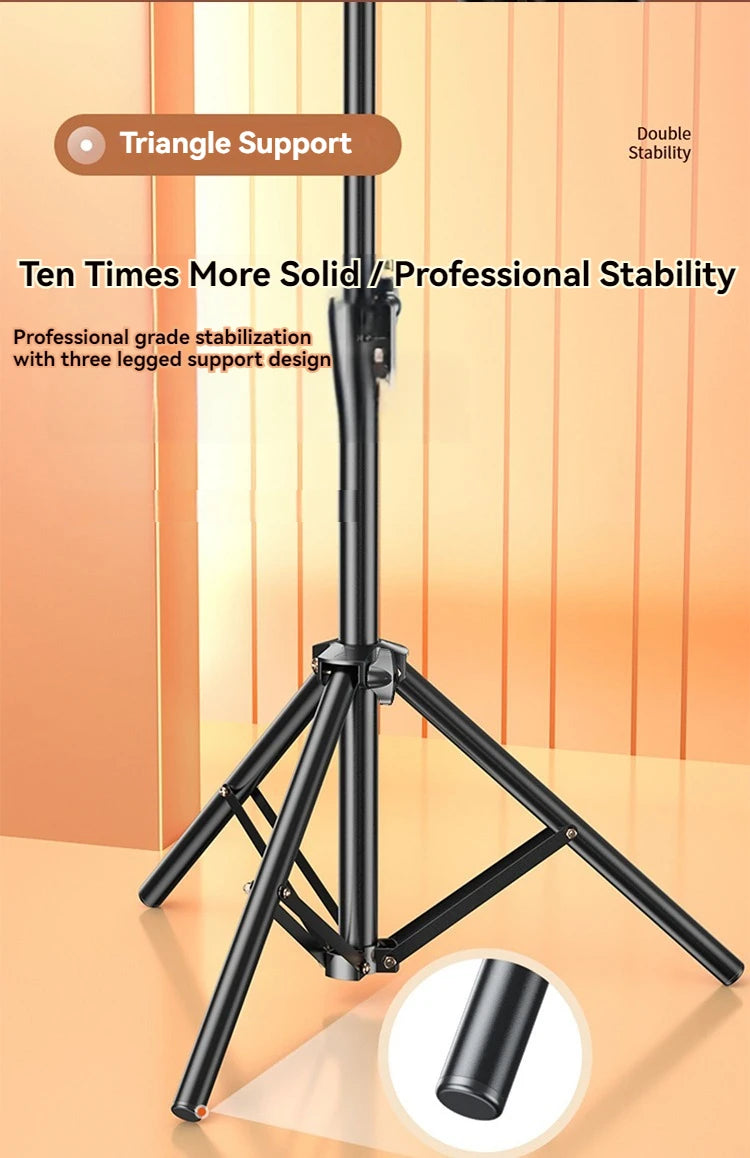 Portable Retractable Tripod Phone Stand With Adjustable Wireless Selfie Stick Foldable Phone Stand For IPhone, Xiaomi, Huawei