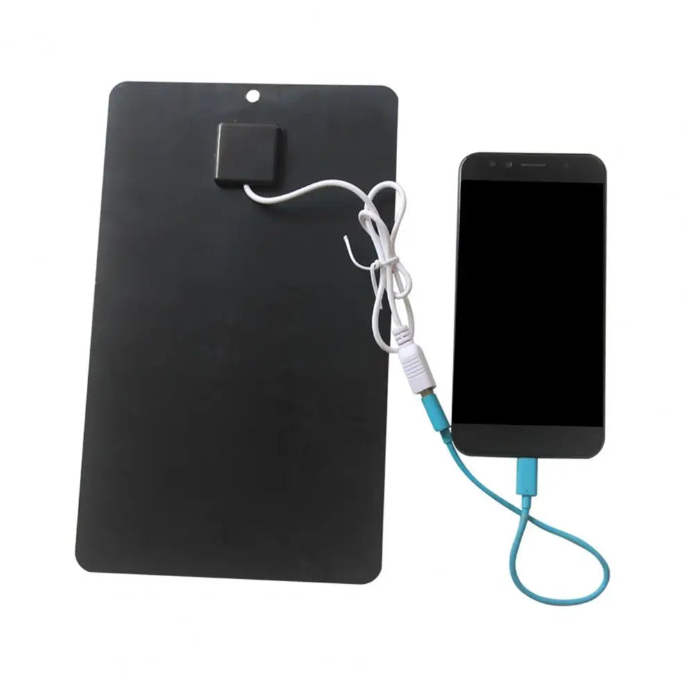 Solar Panel Charger High Conversion USB Output Universal Portable Foldable 7W/5V Phone Fan Solar Charger for Camping Hiking