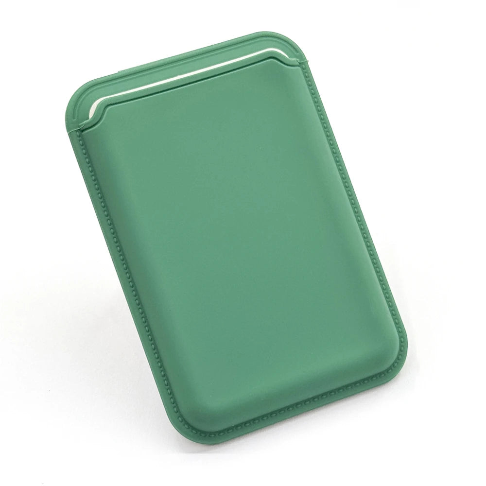 MagSafe Magnetic Luxury Leather Card Holder - Smallenterprised