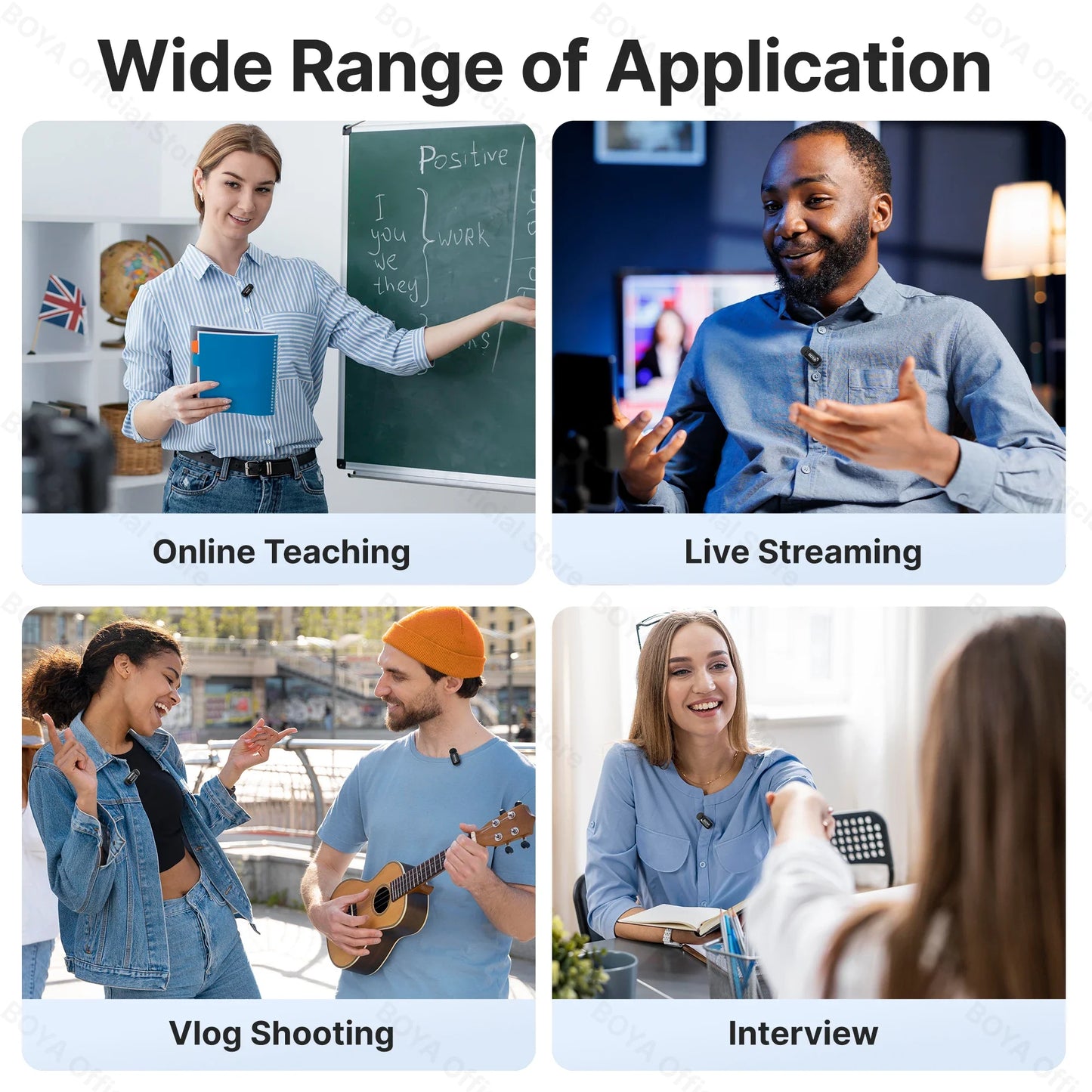 BOYA® Wireless Lavalier Microphone - Smallenterprised